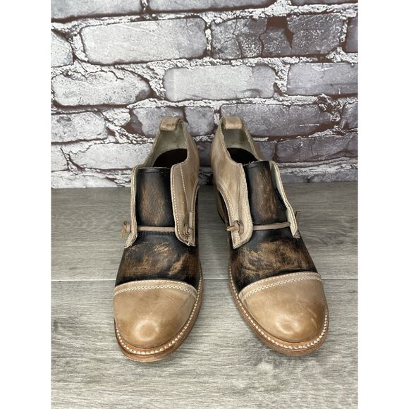 Freebird by Steven Mabel Brown Leather Oxfords Western Boots Women Sz 11M US/42 - Picture 11 of 16